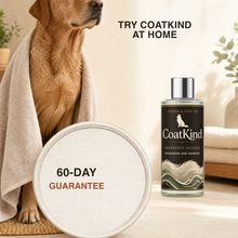 CoatKind bottle beside the 60-day guarantee