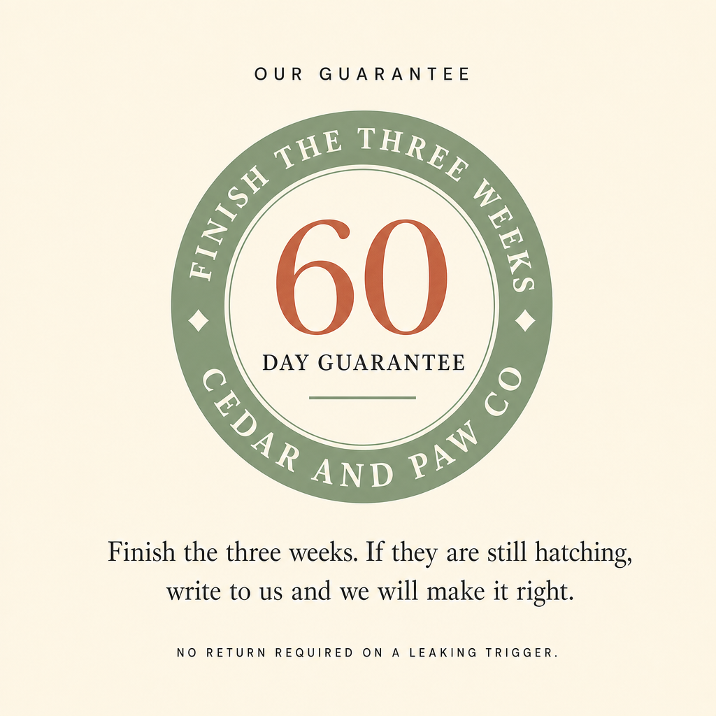 60 day money back guarantee on the three week protocol